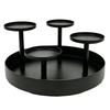 4 Pillar Tiered Candle Stand Christmas Wedding Dining Table Fireplace Mantel Holiday Home Decor Metal Pillar Candle Holder