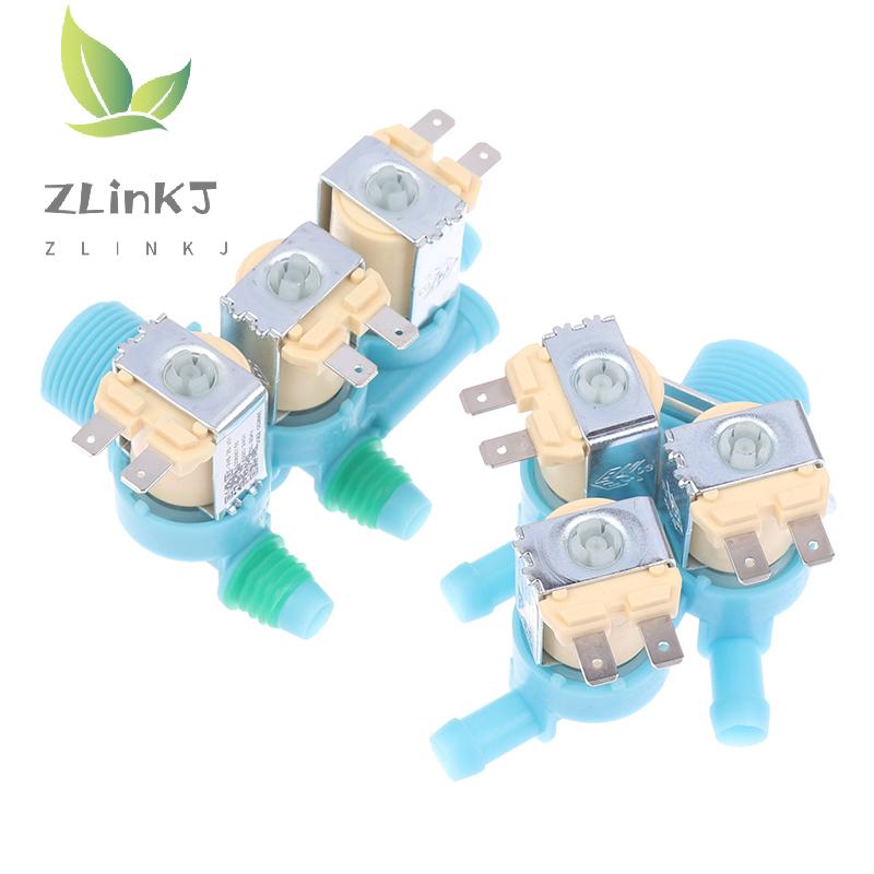 1Pc DC62-00266E DC62-00233D Water Inlet Solenoid Valve AC 220-240V For Washing Machine Double Head Water Inlet Valve