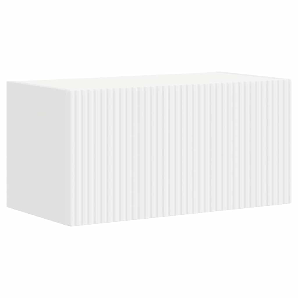 TV Wall Cabinet 60 X 31 X 29.5 Cm White Engineered Wood