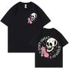 Funny Skeleton Pump Cover Tshirts Men Women Clothing Gothic Fashion Short Sleeve Tshirt High Quality Cotton Oversized T Shirt