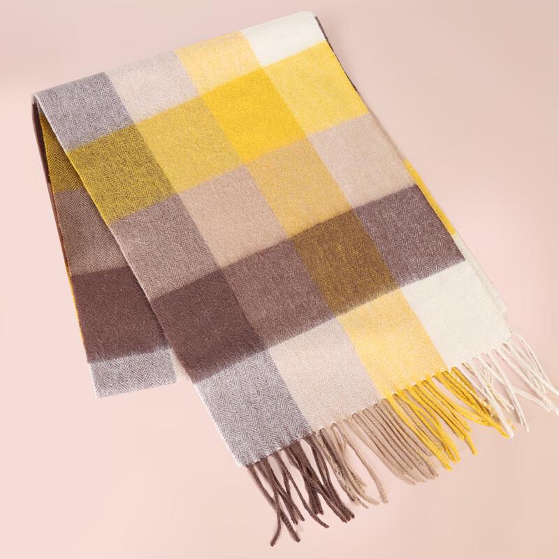 Aisyalan Elegant Plaid Wool Scarf