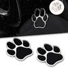 Car Foot Prints Sticker 2PCS - 3D Metal Paw Animal Badge Emblem, Bear Footprint Decals, Car Paw Stickers