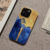 Nádherný modro-zlatý čínský malířský vzor Orientální krajina Pouzdro na telefon pro iPhone 17 16 15 14 11 12 13 Pro Max Air Plus Zadní kryt