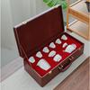 Tuopai TPYZ-005 10-Piece Glossy Mutton-Fat Jade Porcelain Travel Tea Set