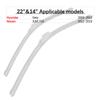 Auto-Frontscheibenwischerblätter 22" + 14" J-Haken U-Typ Universal für Hyundai Getz & Nissan JUKE F15