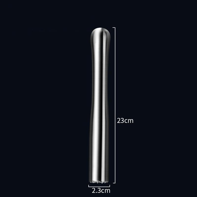 1 Stück Edelstahl Zerdrücktes Eis am Stiel Runder Kopf Zitrone Frucht Entsafter Bar Barkeeping Püriert Küche Weinglas