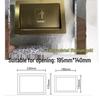 Stainless Steel Built-In Trash Can with Hidden Side Disposal Opening