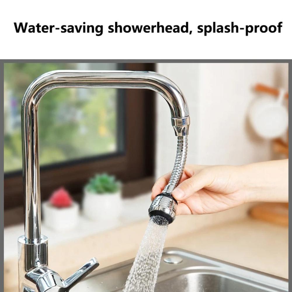 360° Rotating Kitchen Faucet Pressurized Anti-Splash Extended Filter Foam Universal Faucet Head Sprayer for Kitchen