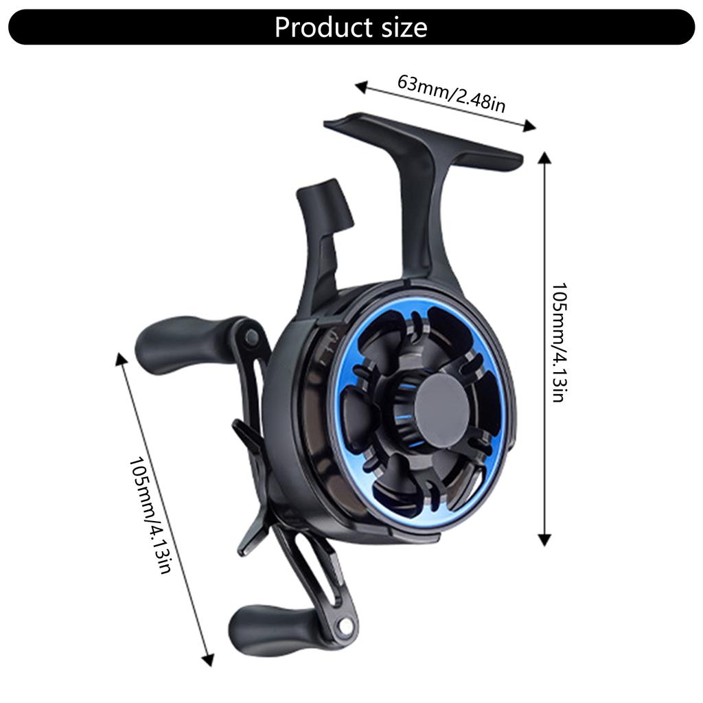 High-foot Ice Spinning Fishing Reels Highly Speed 2.5:1 Fly Fishing Wheel Adjustable Left Handed Fishing Raft Wheels