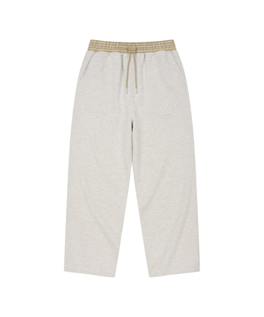 LMR Star Applique Point String Sweatpants Oatmeal
