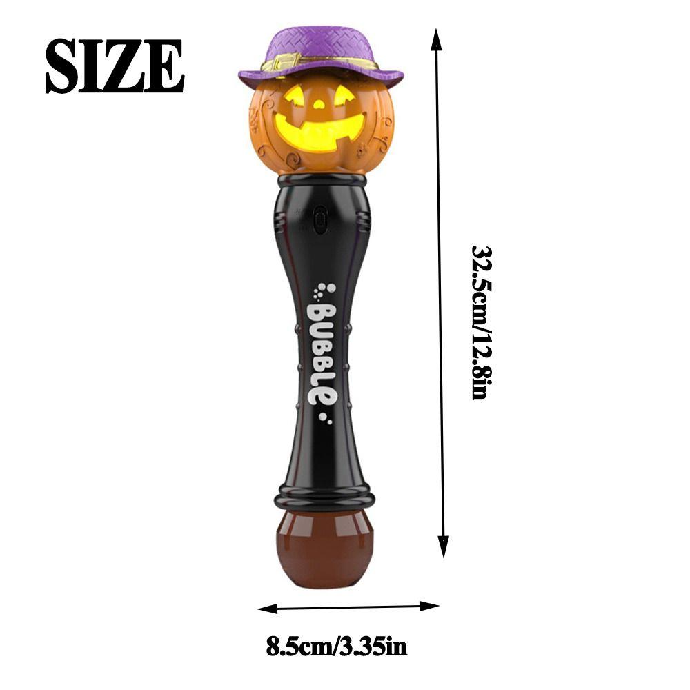 Creative Pumpkin Bubble Machine Light Up Bubble Blowing Toys Gifts Soap Water Launcher  Party
