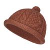 CROOGO Cute Knit Roll Brimless Hat for Fall and Warm Wool Perfect for Outdoors and Burnt Orange Cap, Winter, Beanie, Unisex, Round, Brimless, Travel,