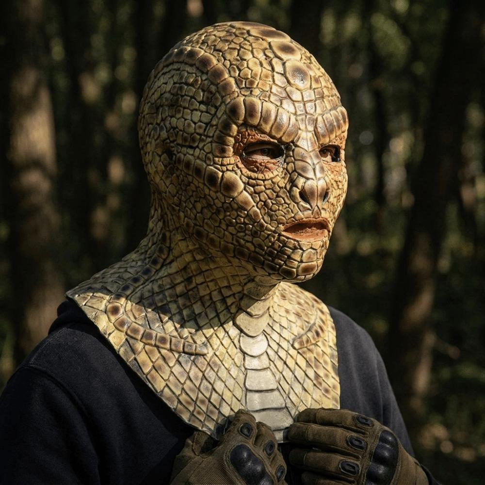 Scary Snake Monster Mask Realistic Halloween Cosplay Party Mask Full Face Mask  Theme Party