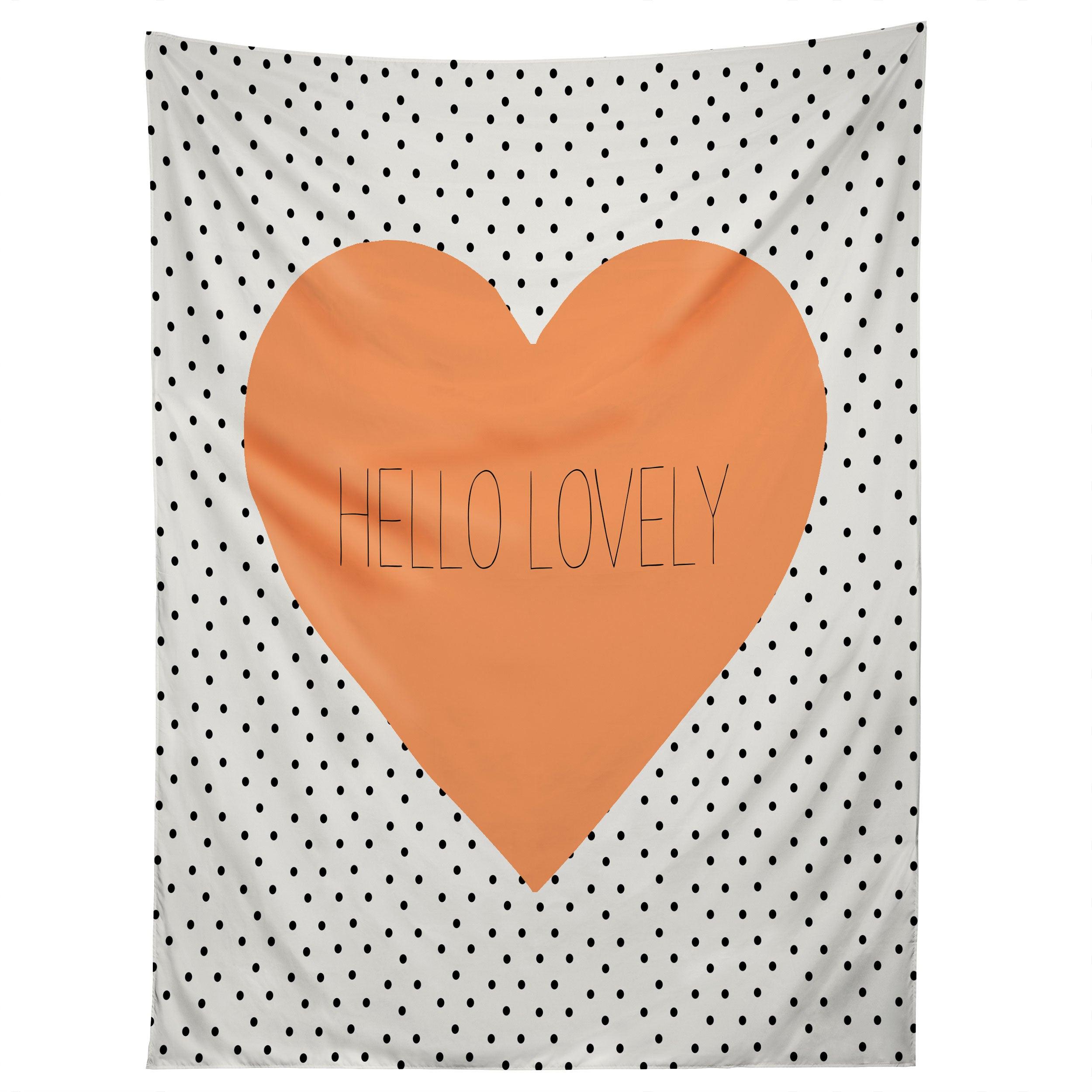 HELLO LOVELY tapestry 75x100