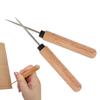 Leather Sewing Awl Wood Handle Gadget Leather Sewing Craft Tool Awl For Handmade Projects Beginners Hobbyists Women Adults Home