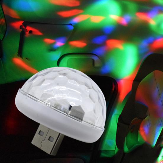 Samochód Auto Wnętrze Mini USB Lampa Nocna Lampa DJ Scena Oświetlenie LED Atmosfera