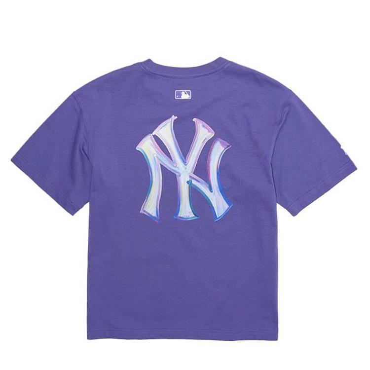 MLB T Shirts Unisex New York Yankees/Purple Crew Neck Moderate 3ATSB0663-50PPS L