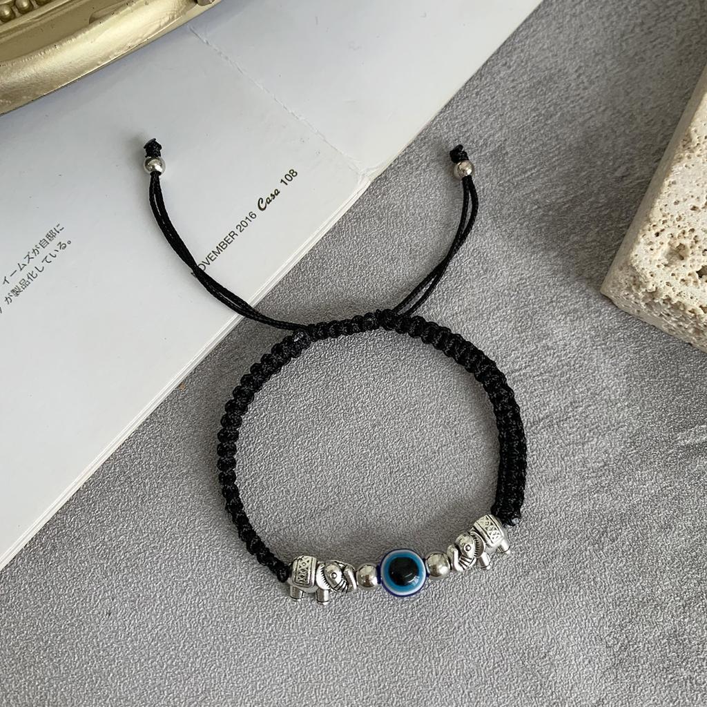 Turkish Lucky Blue Evil Eye Bracelets For Women Men Handmade Braided Red Black Blue Rope Demon Eye Bracelet Friendship Jewelry