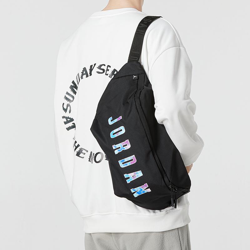 Jordan Polyester Shoulder Bag Crossbody Bag Fanny Pack Regular Unisex Black Jordan JD2233024GS-001