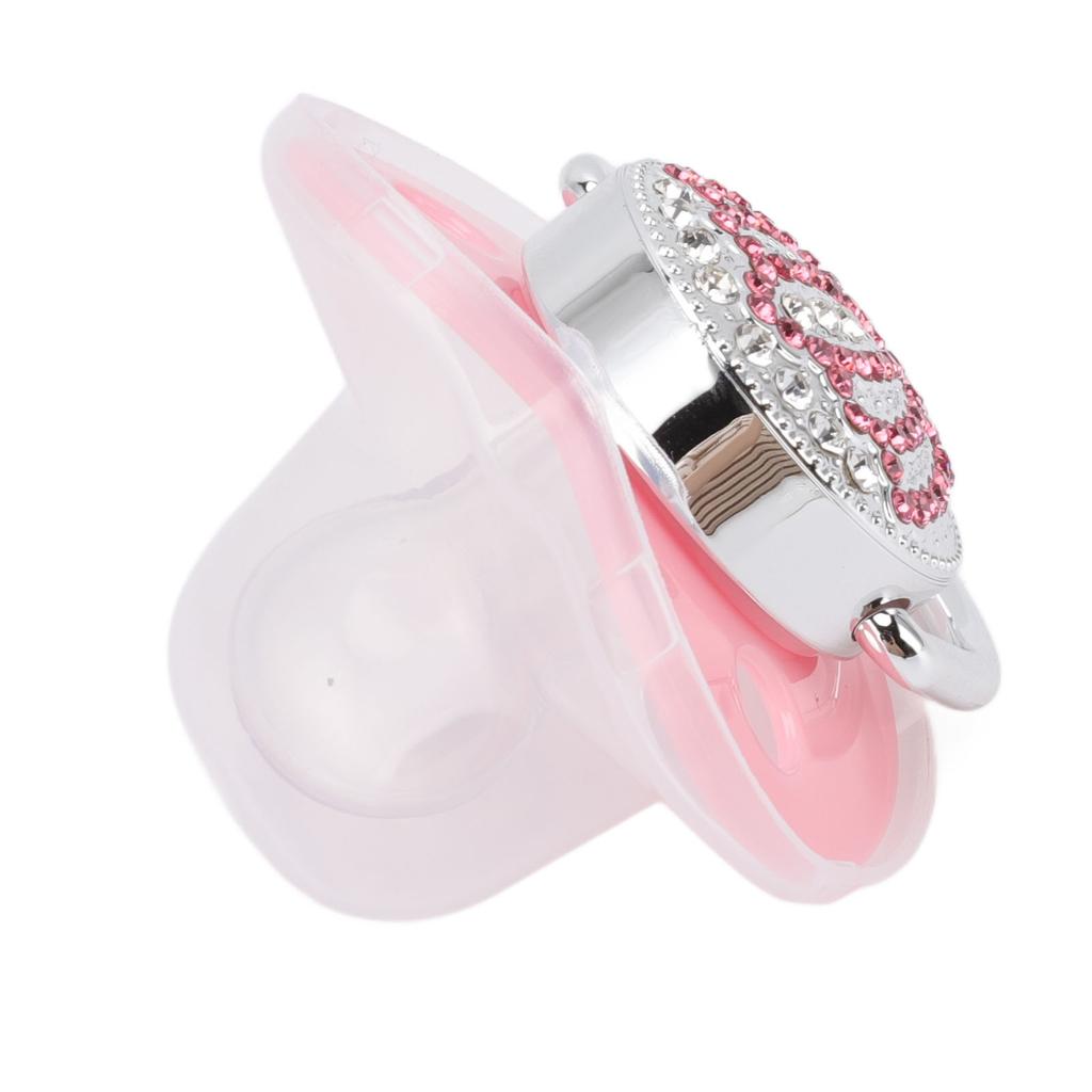 Sucette pour bébé Couronne Strass Silicone Souple Sans BPA Sucette Bébé Sûre Taille M
