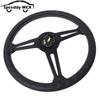 14.5inch 360mm Concave Steering Wheel Real Leather Universal Racing Sports Steering Wheel Car Modified