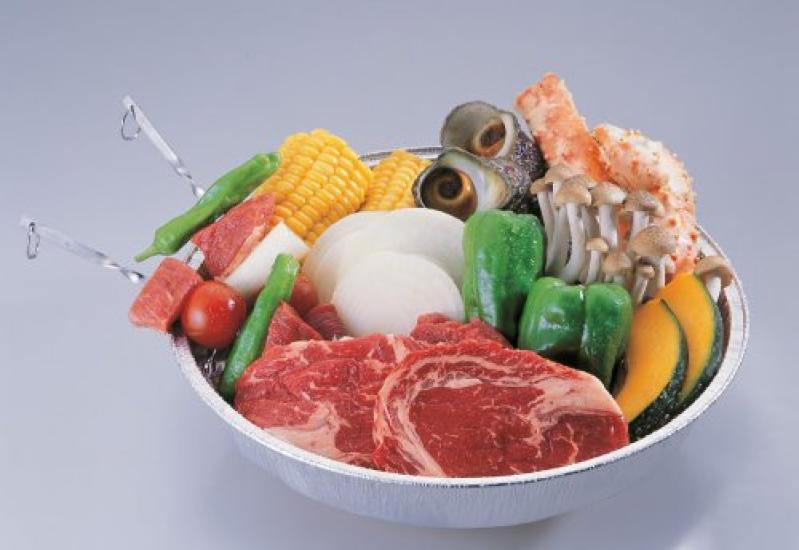 CAPTAIN STAG Placă adâncă pentru grătar din aluminiu 28,5 cm Set de 2 M-6656