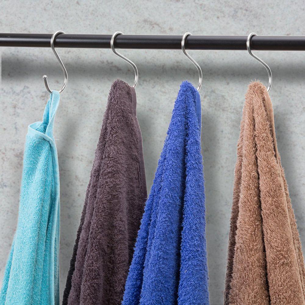 1/5/10Pcs Bathroom Holder Stainless Steel Clasps Hooks Storage Rack S Shaped Hanger Hook