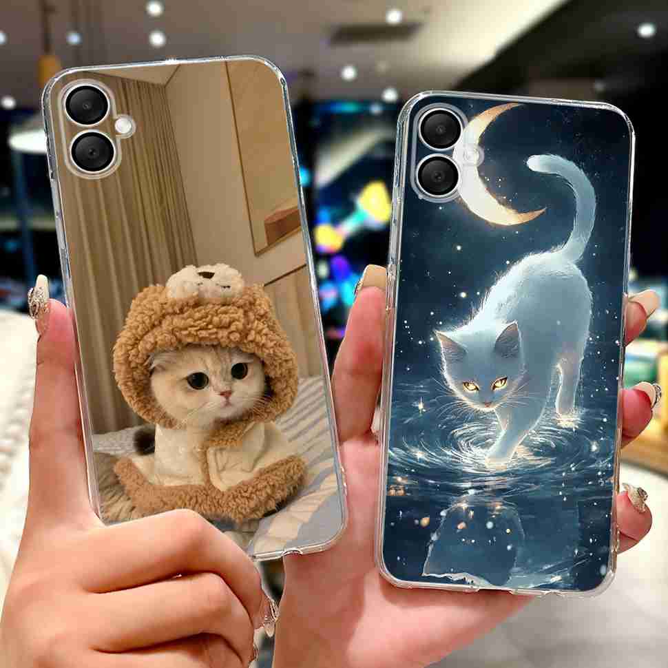 For Samsung Galaxy A06 Case A065F A065M Fashion Girls Flowers Soft Silicone Back Cover For Samsung A06 A05 SamsungA05 Case