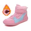 New Waterproof Winter Fleece-Lined Barefoot Cotton Snow Boots for Boys and Girls, Medium to Large Children, Non-Slip and Warm.