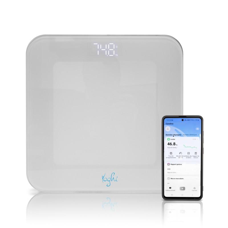 Yoghi - I_fit_2_white - Blanc - Pèse-personne Connecté - 180 Kg - App Dédiée