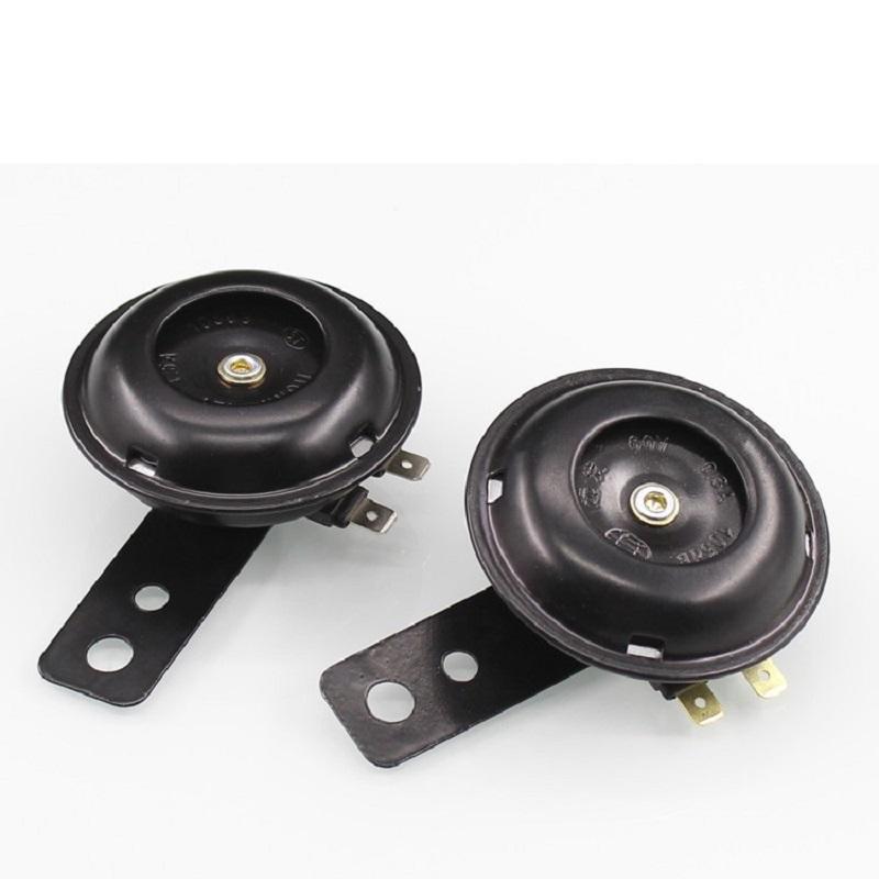 Waterproof Electric Motorcycle Horn Kit Round Speaker Loud Sound for Bicycle Scooter Universal 12V 48V 60V 105dB