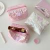 Korean Style Star Pattern Makeup Brush Bag Large Capacity Pencil Case for Students  Aesthetic Cosmetic Organizer Travel Pouch