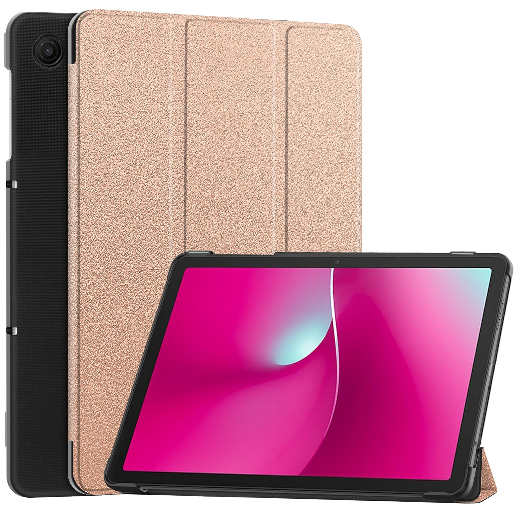 Для T-Mobile REVVL Tab 2 (2025) Чехол-подставка из кожи с защитой от падения и планшета F