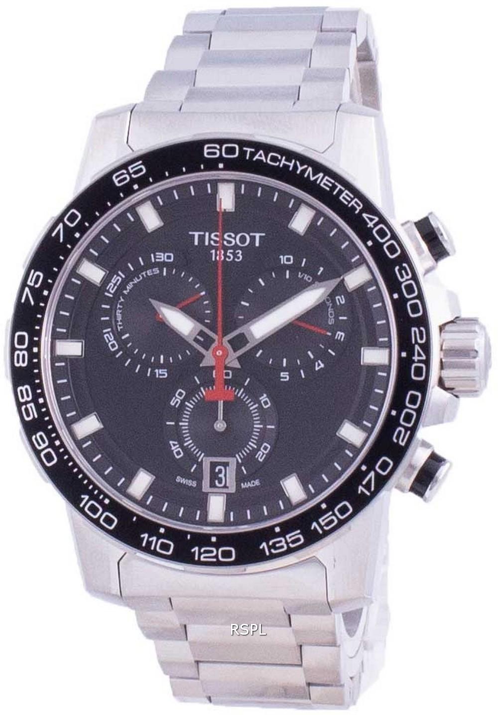 

Tissot Supersport Chrono Quartz T125.617.11.051.00 T1256171105100 100M мужские часы чёрный