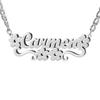 Lemegeton Custom Name Necklace Corrosion Textured Pattern Pendant Women Men Stainless steel Jewelry Personalized Party Gifts