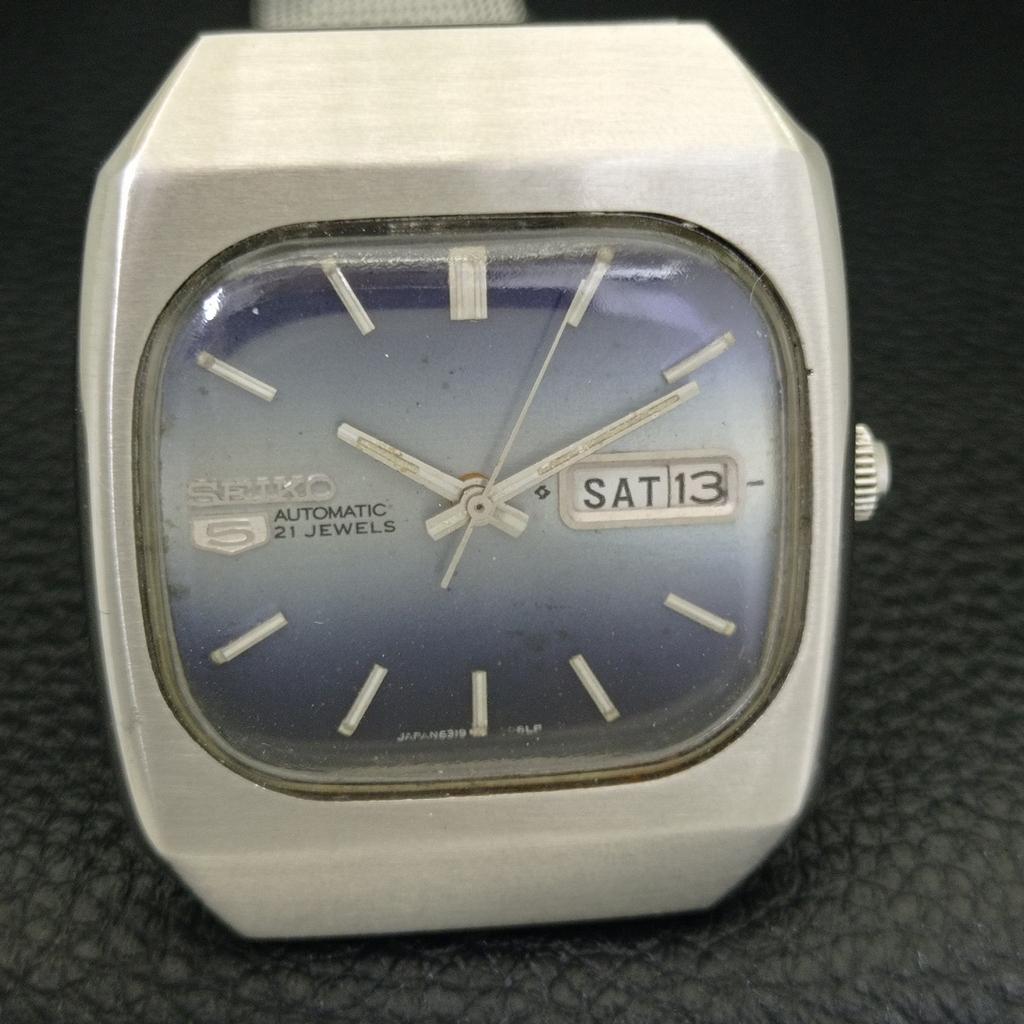 Seiko 5 AUTOMATIC JAPAN 6319A MENS VINTAGE ORIGINAL DIAL WATCH A702391-5 R124-a702391