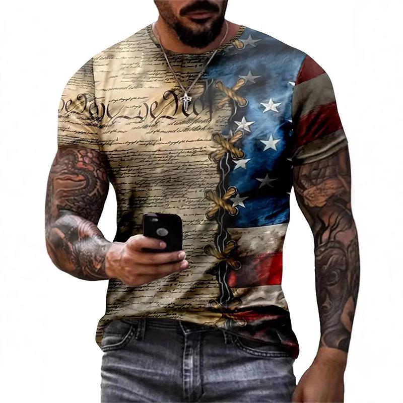 Summer Trendy Men's Casual Short Fashion Sleeved T-shirt