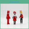 4-inch Hell's Inn Clown Doll Model Toy Set Of 6 Plastic/resin Material
