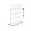 1 Pc 4 Drawers Acrylic Stackable Sunglasses Organizer, Transparent Eyeglasses Organizer, Dustproof and Waterproof, Suitable for Dresser, Bedroom, Desk