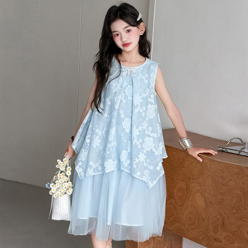 Girls' Summer Sleeveless Dress