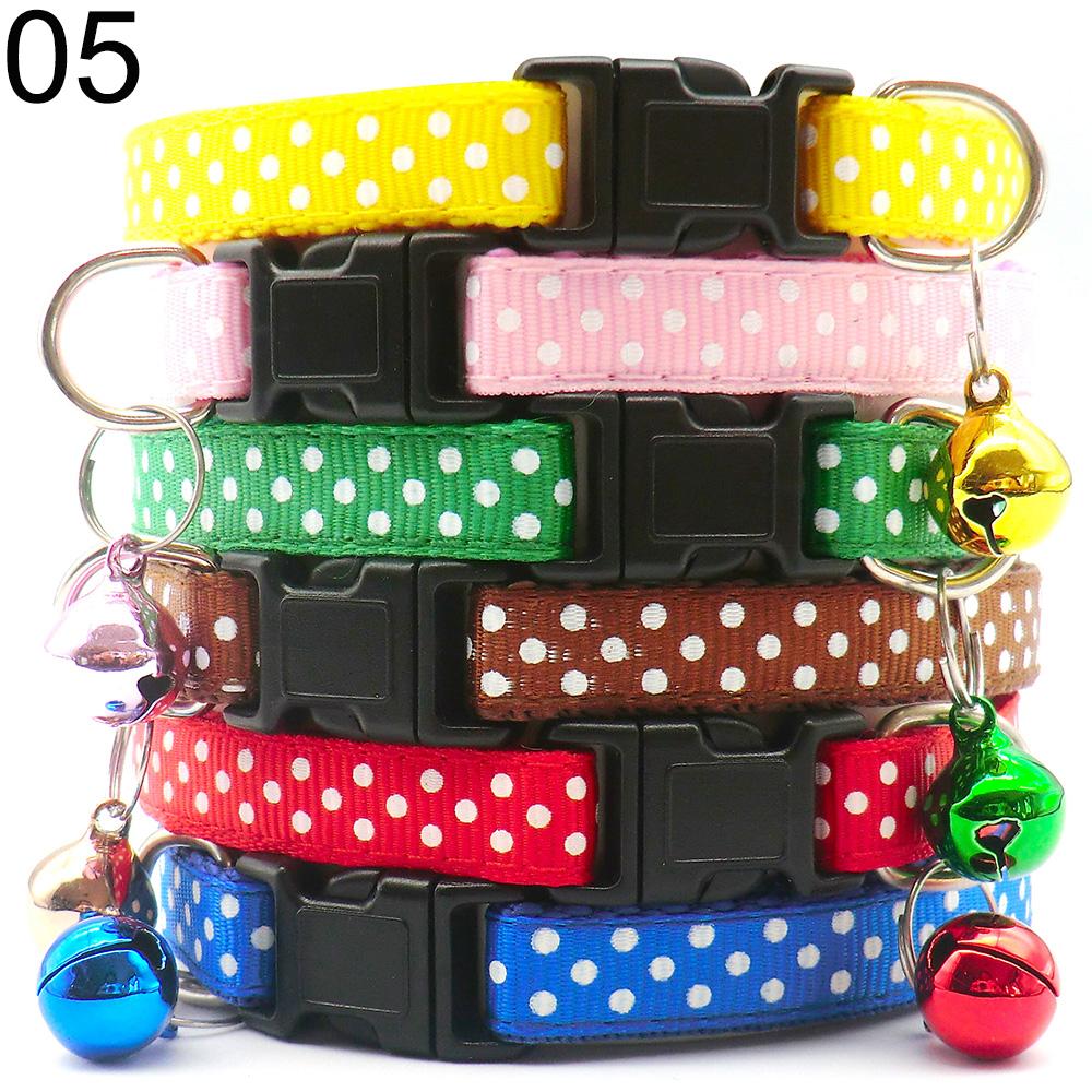 100Pcs  Colorful Dog Collar Adjustable Pet Dog Collars Necklace Durable Puppy Pug Bulldog Collars For Small Dogs