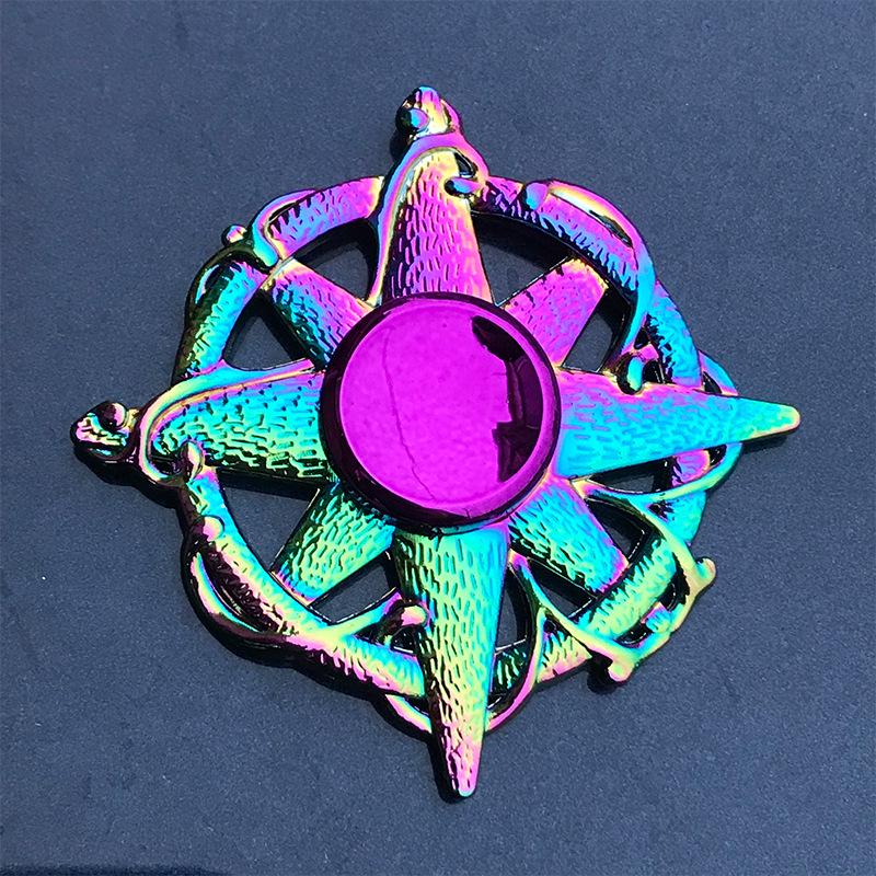 

Творчість Hand Spinner Fidget Spinner Металевий Rainbow Spiner Анти-тривожні іграшки для спінерів Фокус знімає стрес Finger Spinner