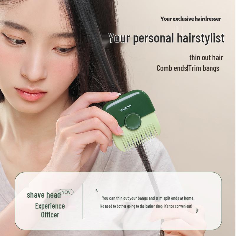 Portable Hair Trim & Styling Comb for Bangs and Thinning Hair
