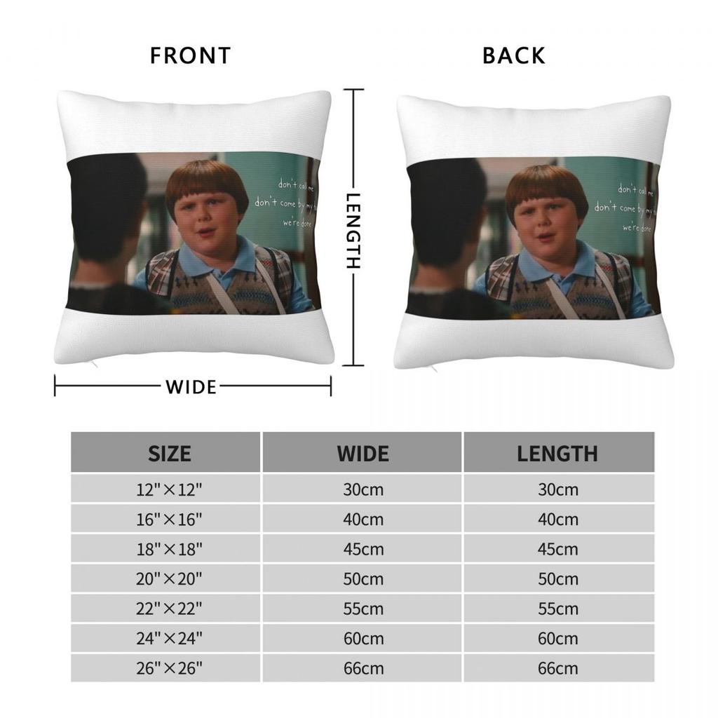 Dagboek van een Weekdier Rowley Verlaat Greg Vierkante Kussensloop Polyester Linnen Fluweel Creatieve Sierkussenhoes Kamer Kussenhoes