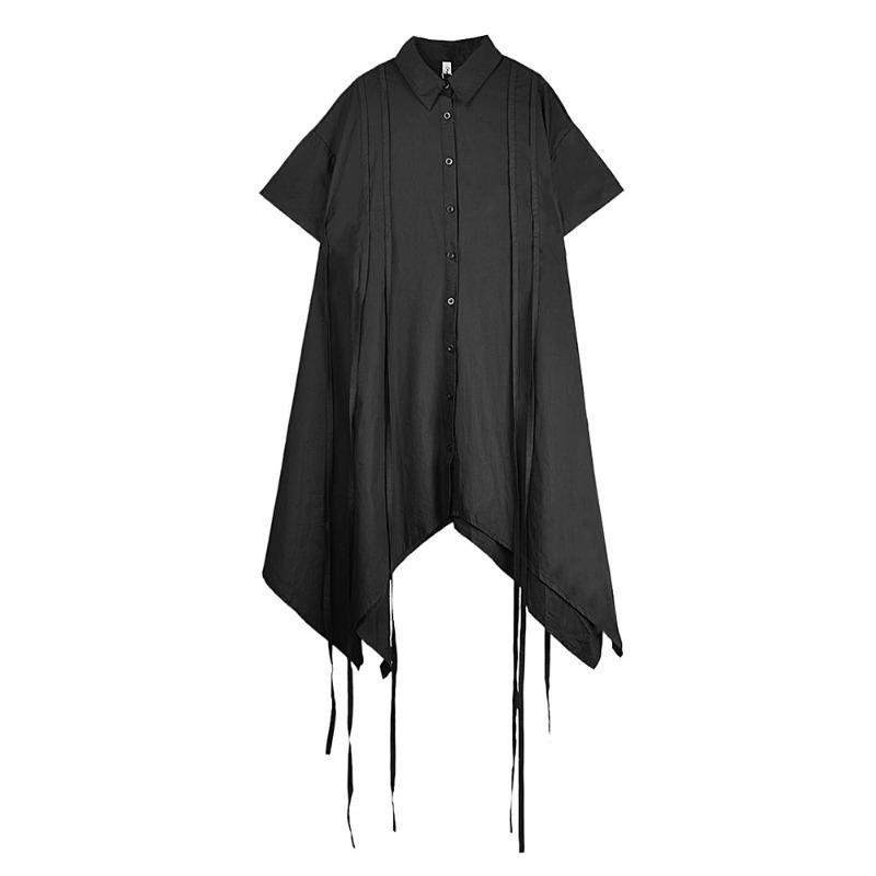 

Xitao Асимметричное однобортное платье ZMY1210 One Size чёрный