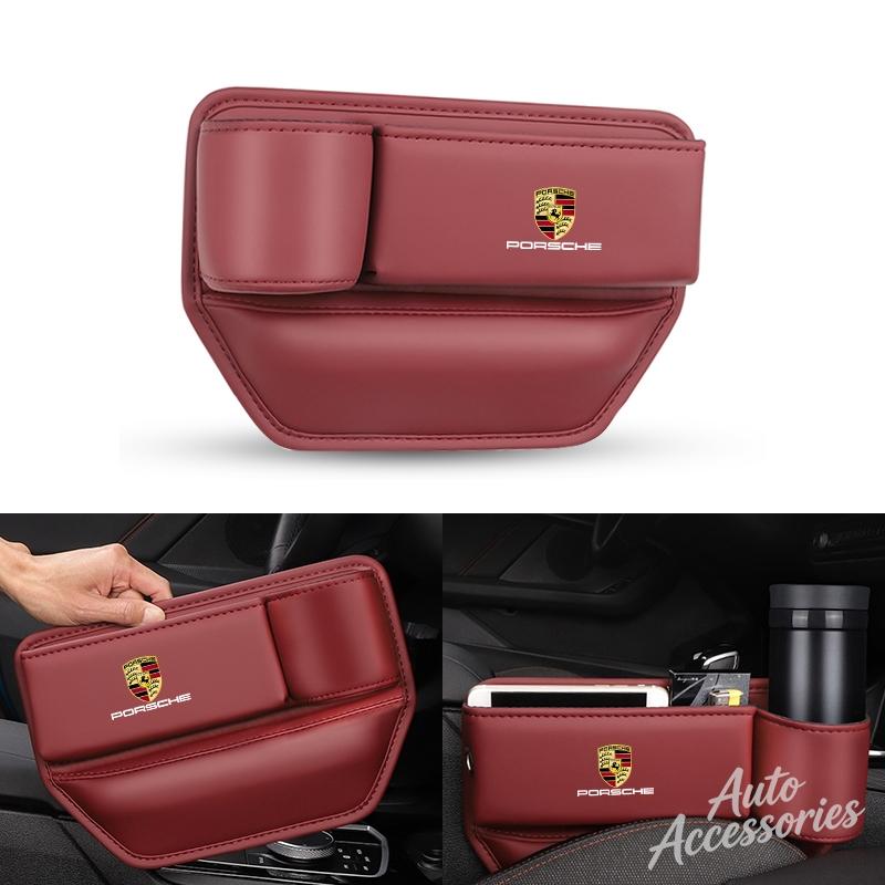 AFUHD1 Car Seat Gap Organizer Console Crevice Side Storage Box Gap Filler For Porsche Boxster Cayman Cayenne 911 Macan Panamera Styling