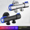 Thickened Dual Control Valve Stainless Steel Outlet Shut Off Double Switch  Bathroom Accessories