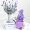 Lavendel-Gnome Plüschdekorationen Frühlings-Gnome Figur mehrstöckige Tablett-Dekorationen Handgefertigte skandinavische Tomte für Küche Zuhause