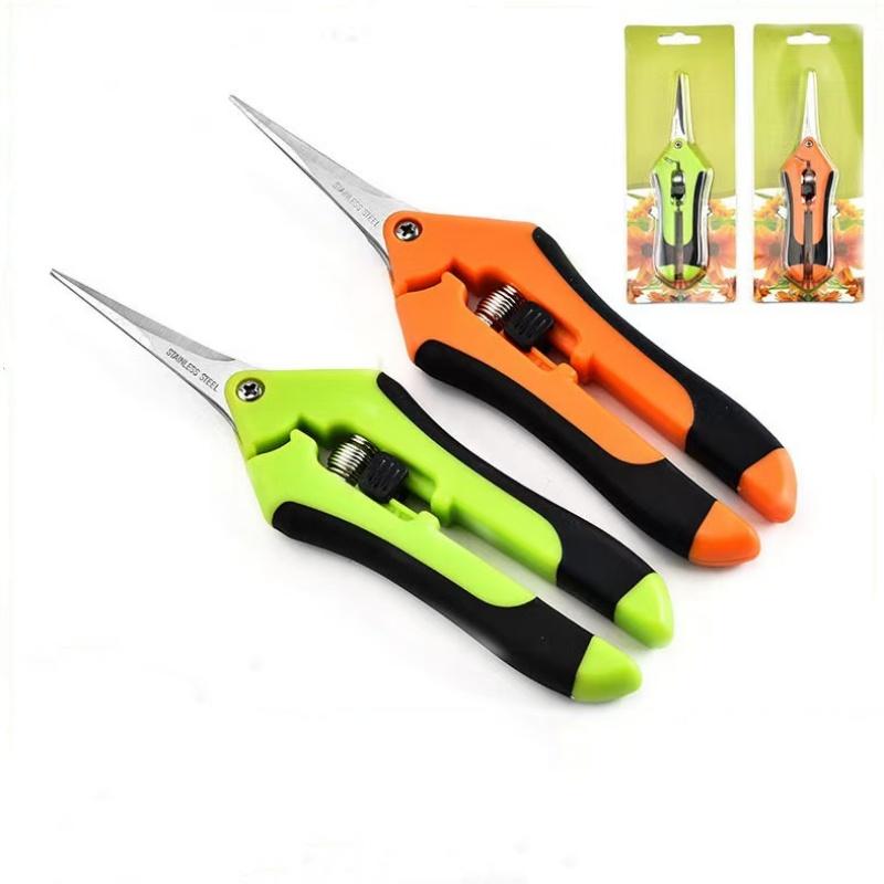 Scissors Straight Pruning Shears Steel Blade Hand Pruner for Garden Plants Straight