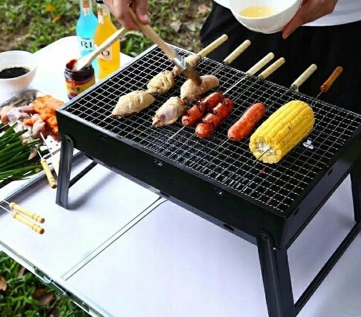 Grill Węglowy Przenośny Walizka Grill Bbq Ogrodowy Idealny Na Wyjazd Piknik